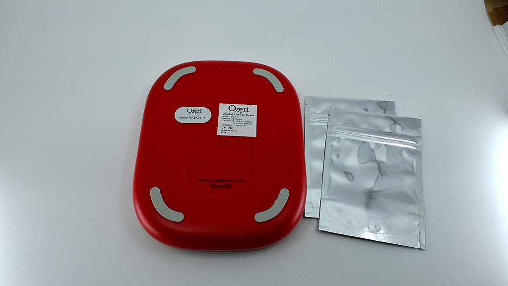Ozeri ZK24 Digital Kitchen Scale 0.5g Precision Red