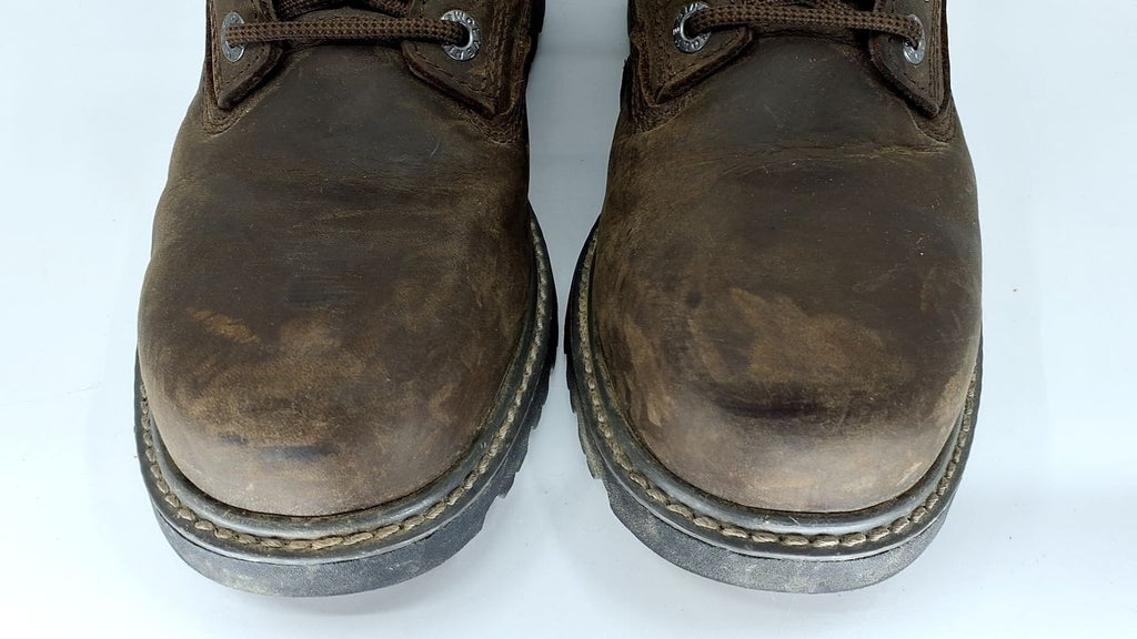 Wolverine Women's Floorhand Steel-Toe 6" Waterproof Work Boot, Dk Brown, 9