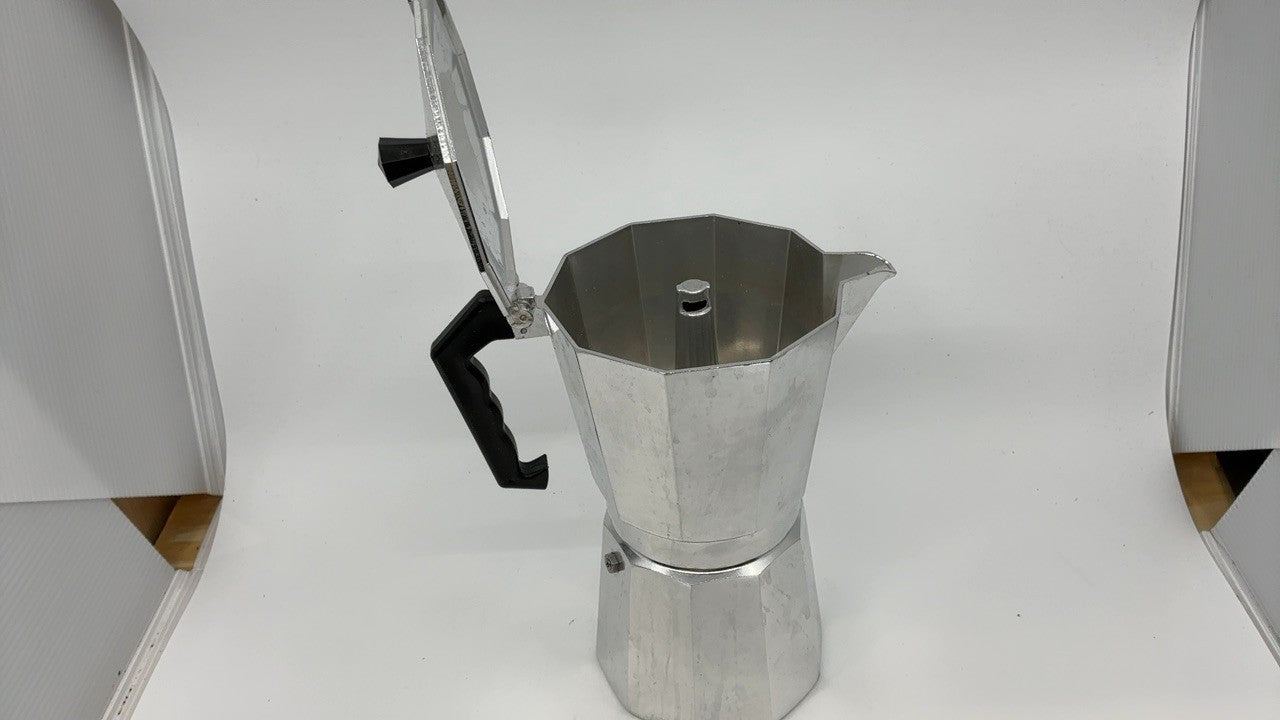 Primula 12-Cup Moka Pot Espresso Maker, Stovetop Coffee Maker, Silver