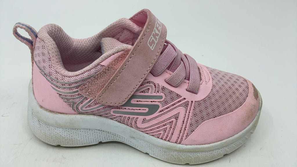 Skechers Toddler Sneakers, Microspec Plus Swirl Sweet, Light Pink, Size 8