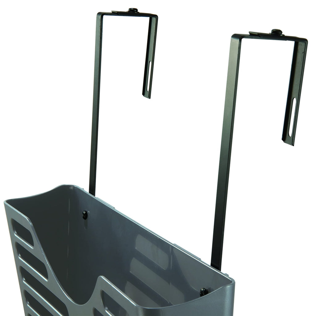 Universal Partition Hanger, 7 In, Metal Black, Adjusts 1-1/4 To 3-1/2 In