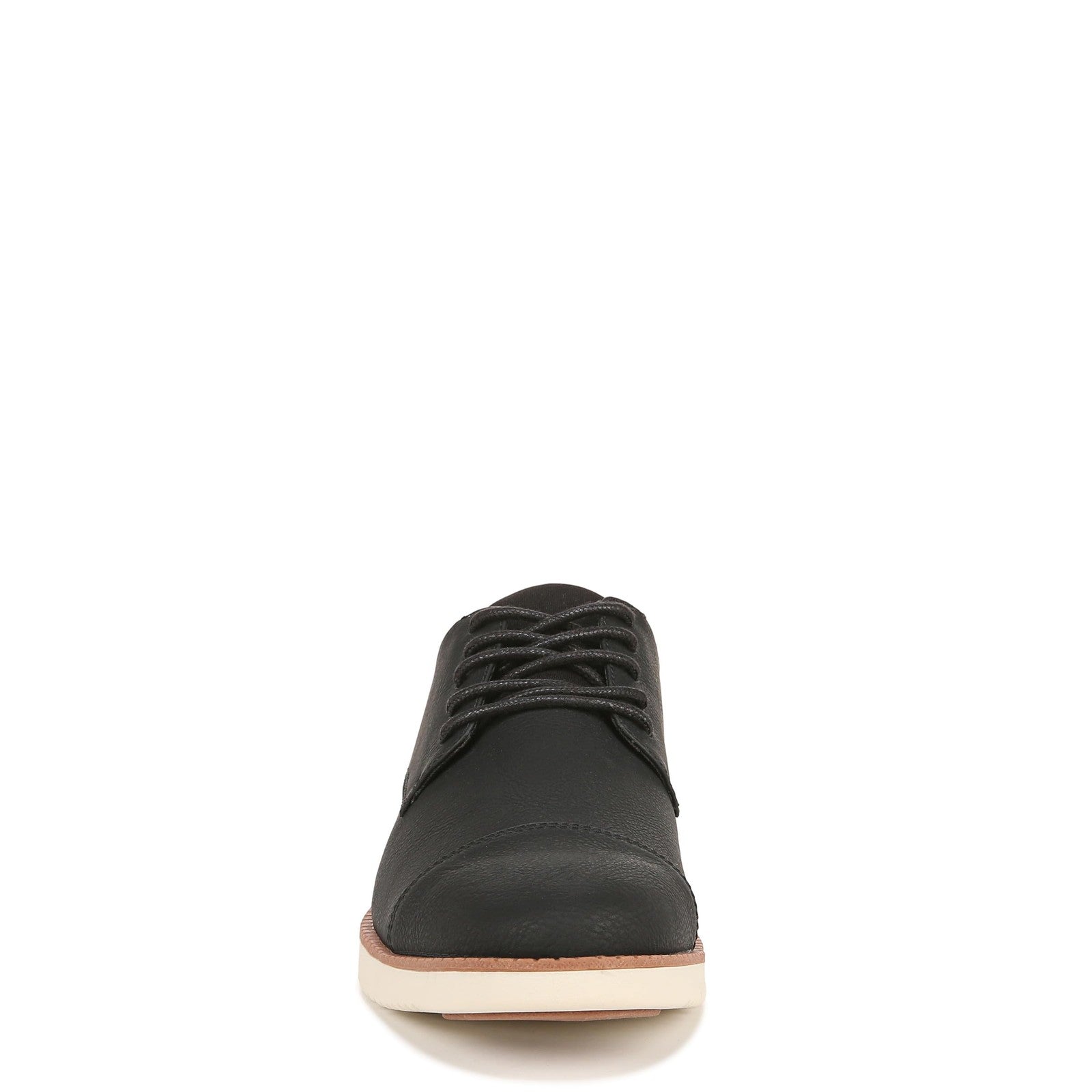 Dr. Scholl's Shoes Mens Sync Cap Toe Lace Up Oxford Black Smooth 9.5 M