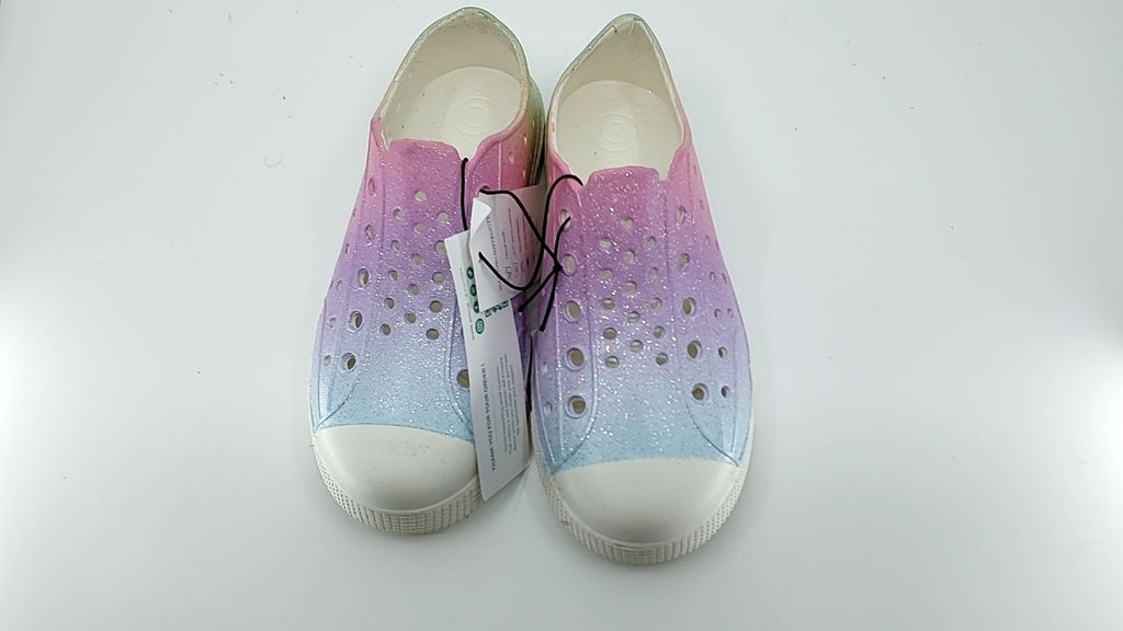 Toddler Water Sneakers Size 2 Pink Gradient Lightweight Slip On Shoes