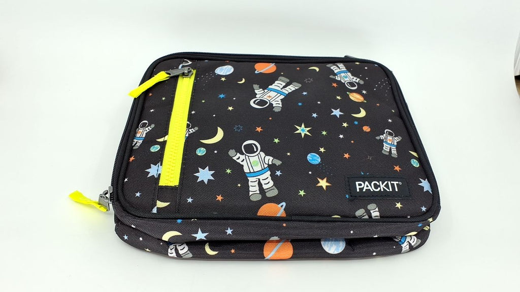 PackIt Freezable Classic Lunch Box, Spaceman, EcoFreeze Tech, Collapsible