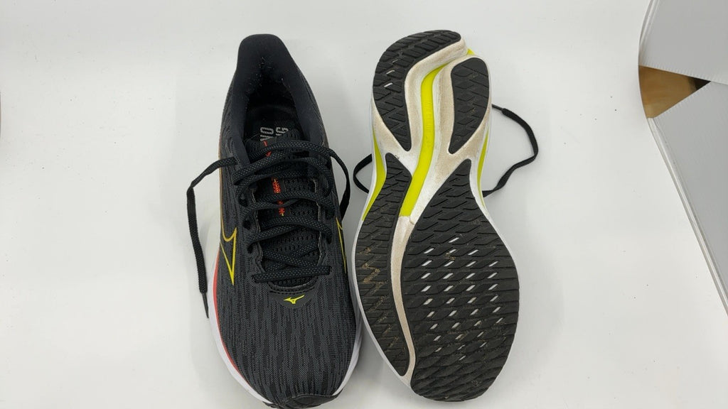 Mizuno Women's Wave Rider 28 Road Running Shoe 8.5 Black/Evening Primrose