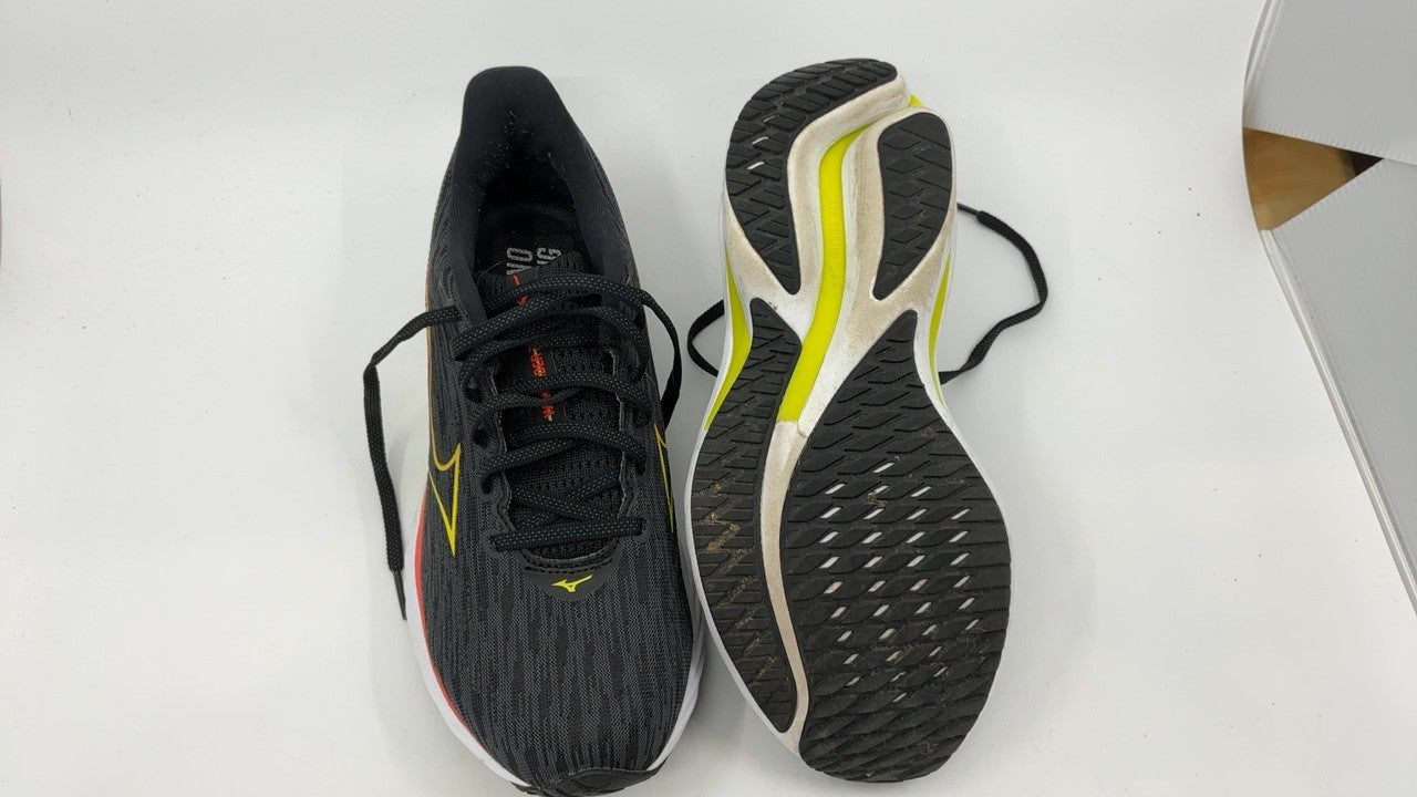Mizuno Women's Wave Rider 28 Road Running Shoe 8.5 Black/Evening Primrose