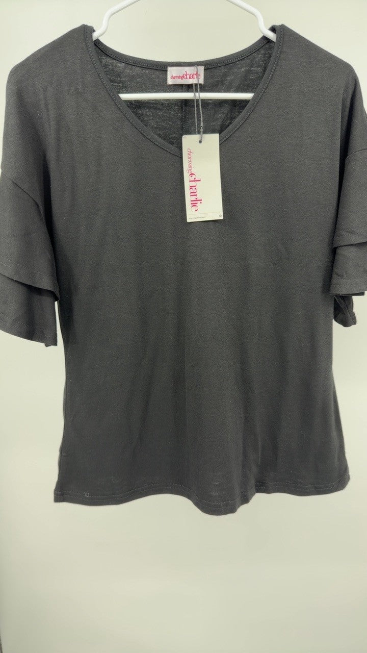 V-Neck Half Sleeve Blouse