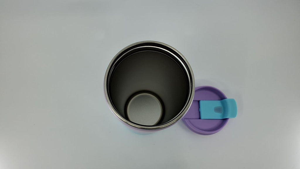 16 Oz Insulated Coffee Mug, Double Wall Stainless Steel, Lavender Green