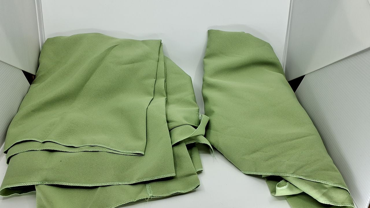 Sage Green 10ft x 8ft Polyester Backdrop Curtains w/ Rod Pockets