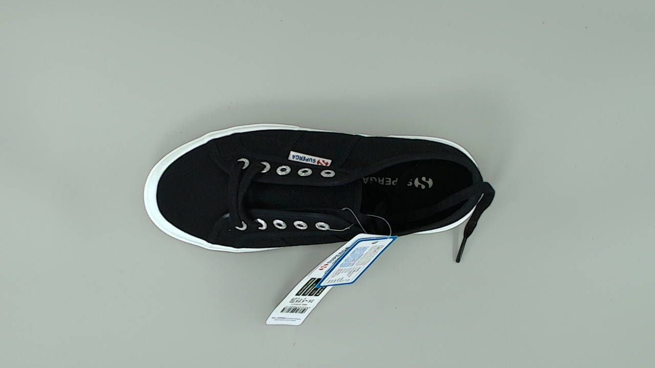 Superga 2750 COTU Classic Sneaker Black/Full White EU38 (Men's 5.5, Women's 7) M