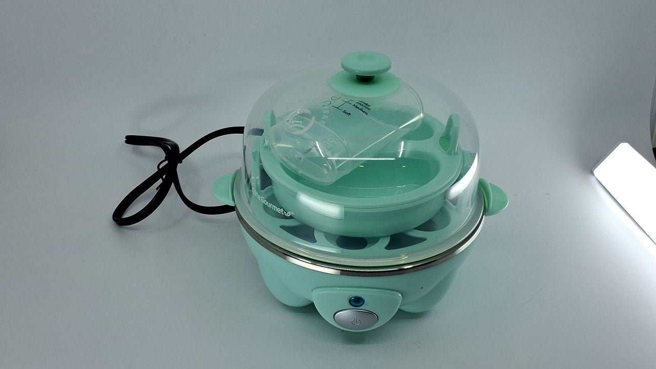 Elite Gourmet Electric Egg Cooker 7-Egg Poacher & Scrambler Mint