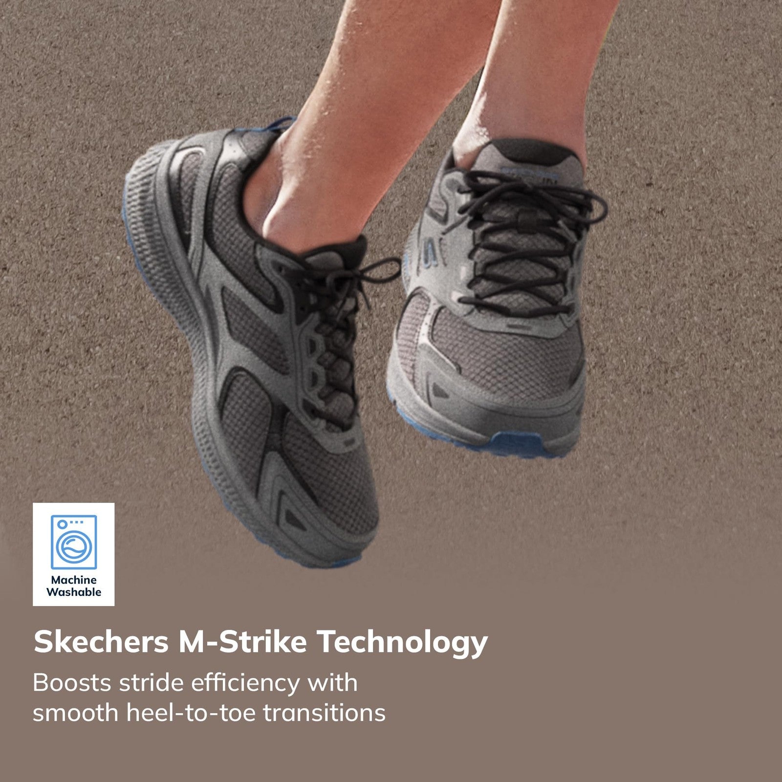 Skechers Men's 11 GOrun Consistent Running & Walking Shoe, Charcoal/Blue