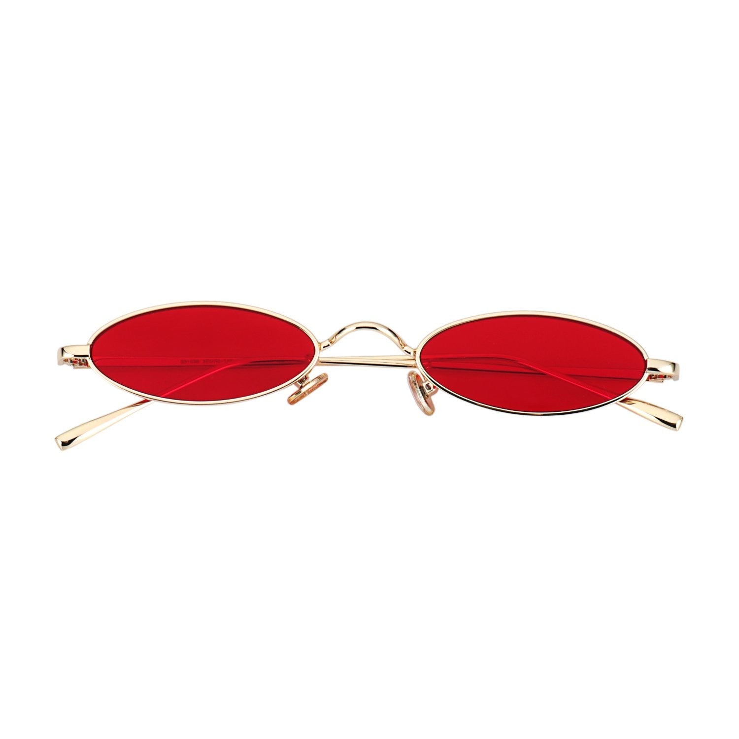 MEETSUN Vintage 90s Small Oval Sunglasses For Women Men Metal Frames Designer