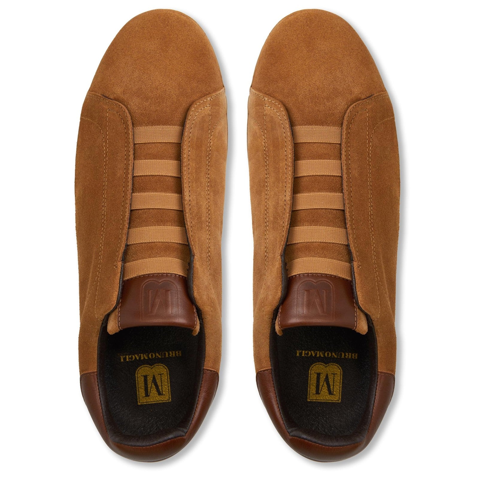 Bruno Magli Mens Lisbon Sneakers Luxuriously Soft Suede, Rubber Sole ,10