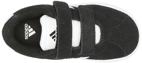 adidas Kids VL Court 3.0 Sneaker, Black/White/White, 10 US Unisex Toddler