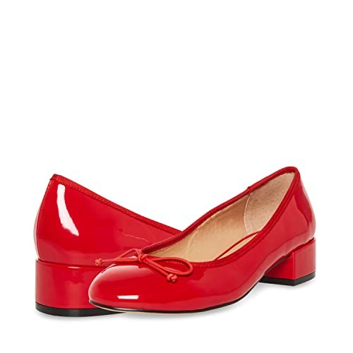Steve Madden Women's Cherish Pump, Red Patent, 9