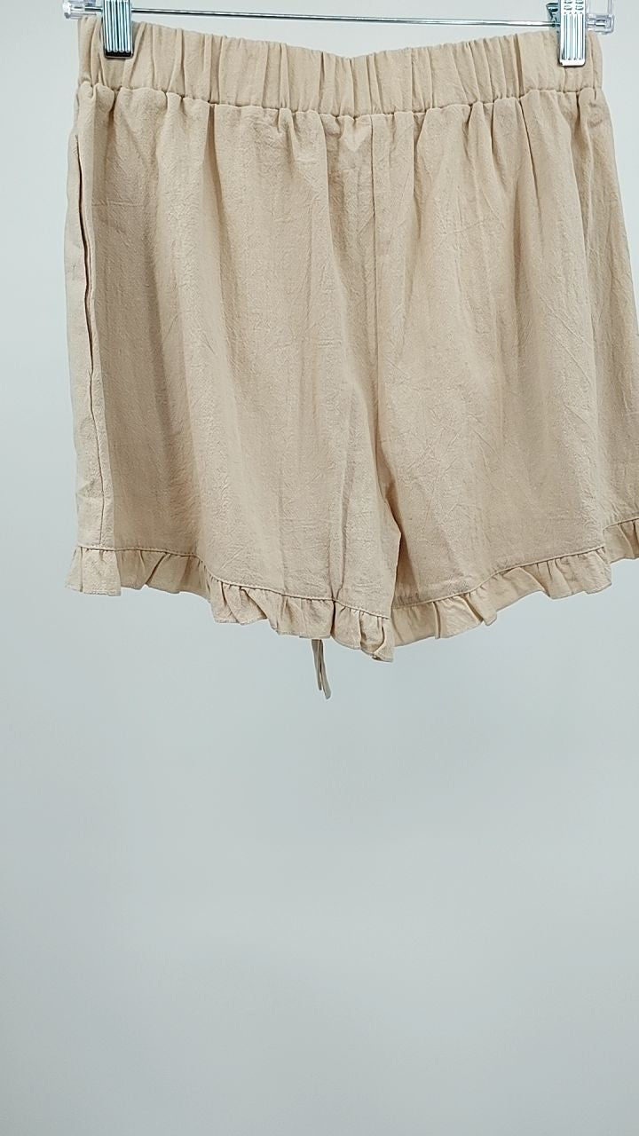 Lace Detail Round Neck Tank and Shorts Set