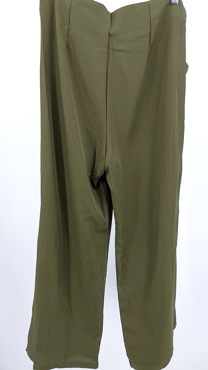 Wrap Waist Wide Leg Pants