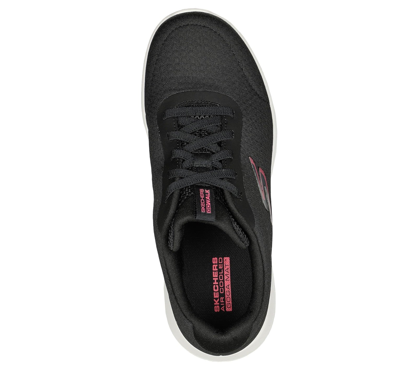 Skechers womens GO WALK JOY - ECSTATIC Black/White 9 US