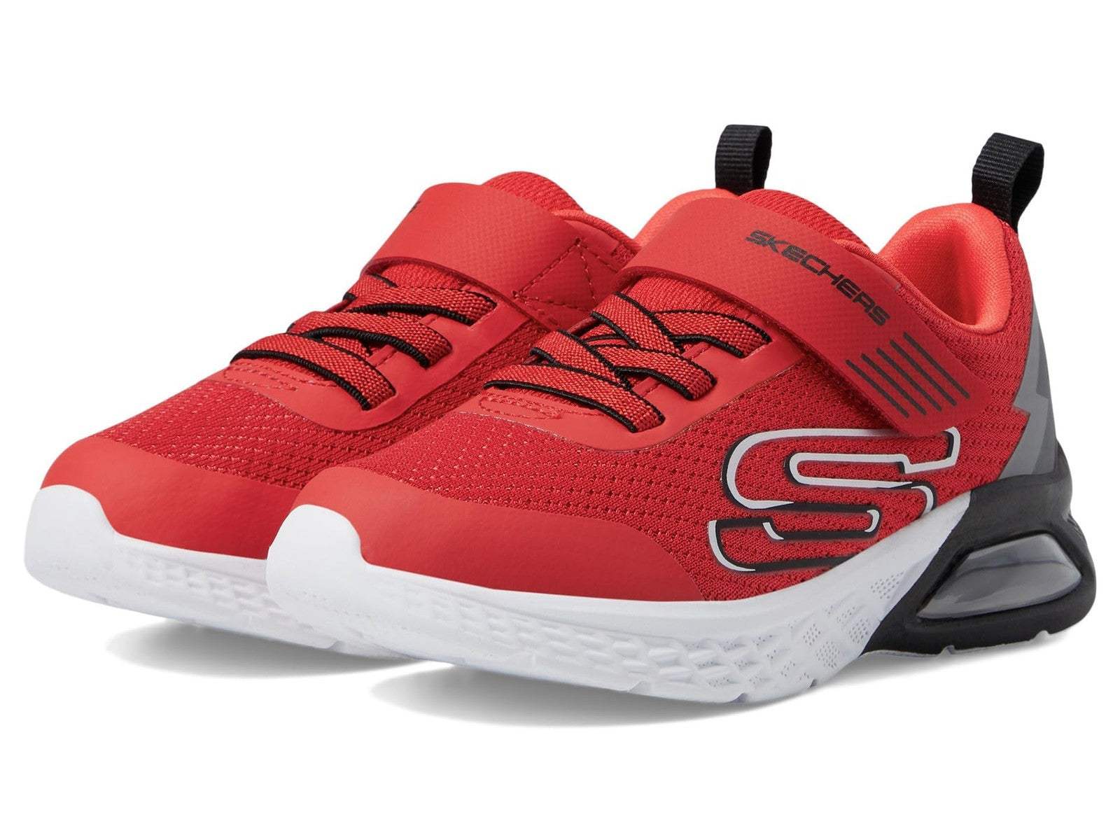 Skechers Kids Boys Microspec Max Ii Sneaker, Red/Black, 1.5, Little Kid
