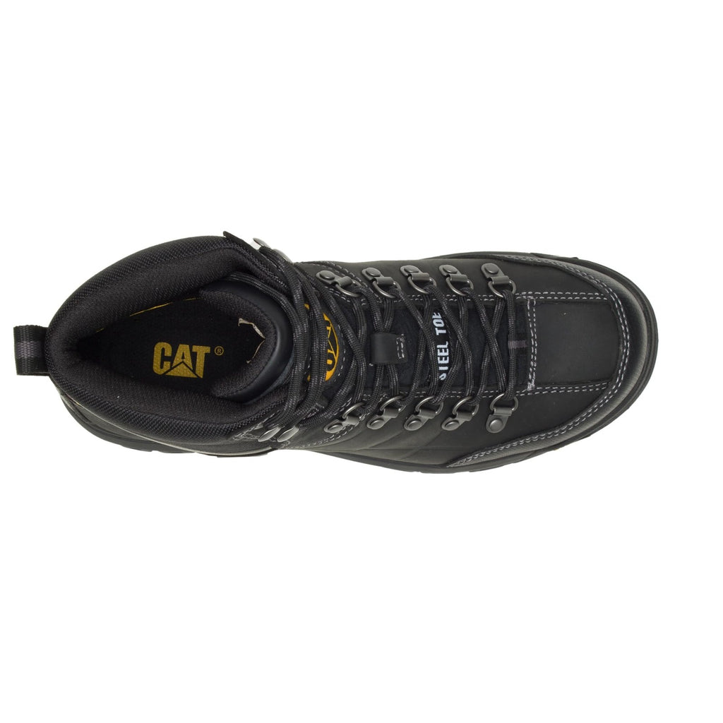 Cat Footwear Men's Threshold Waterproof Steel Toe, Black, 11.5 Wide