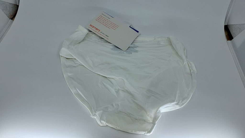 Warner's Smooth It Over Front-Smoothing High Waist Hi-Cut RT9021P White