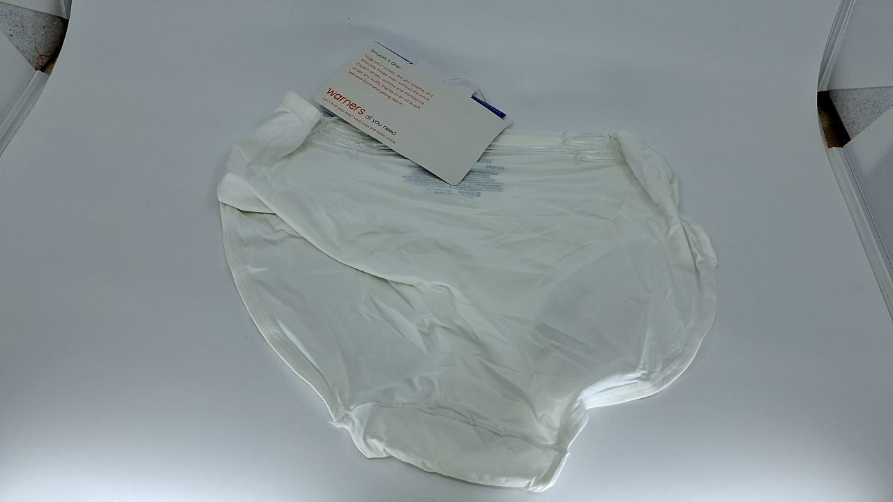 Warner's Smooth It Over Front-Smoothing High Waist Hi-Cut RT9021P White