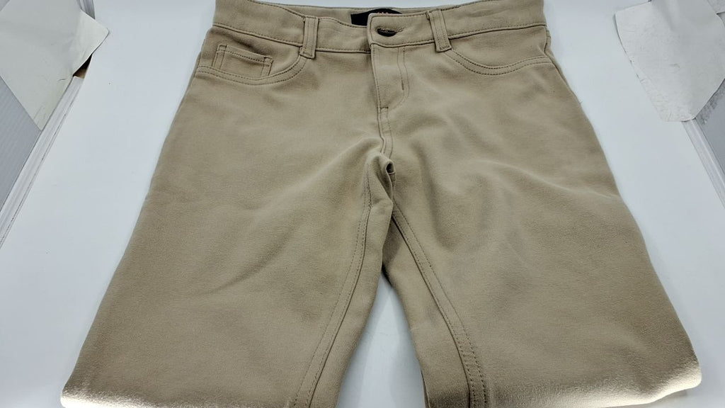 Super Stretch Skinny Pants for Girls, Khaki, School Uniform, Size 14