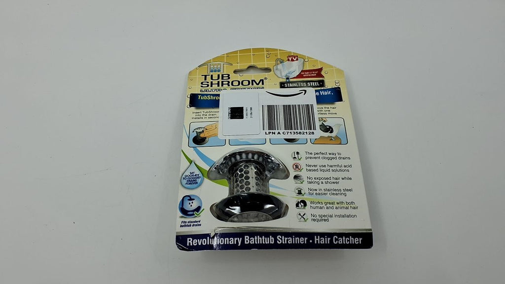 Stainless Steel TubShroom Ultra Bath Drain Strainer Hair Catcher 1-Pack