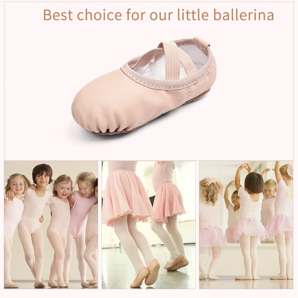 Stelle Girls Ballet Shoes 1 Big Kid Ballet Pink Soft Leather Dance Slippers