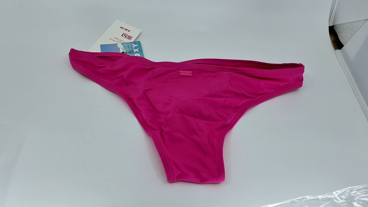 Roxy Women's Bikini Bottoms, Maui Pink, Stretch Fabric, UPF 50+, Size S