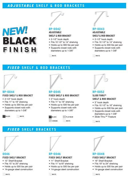 Closet Pro HD CD-0010-BN Heavy Duty Closet Pole Sockets, Brushed Nickel