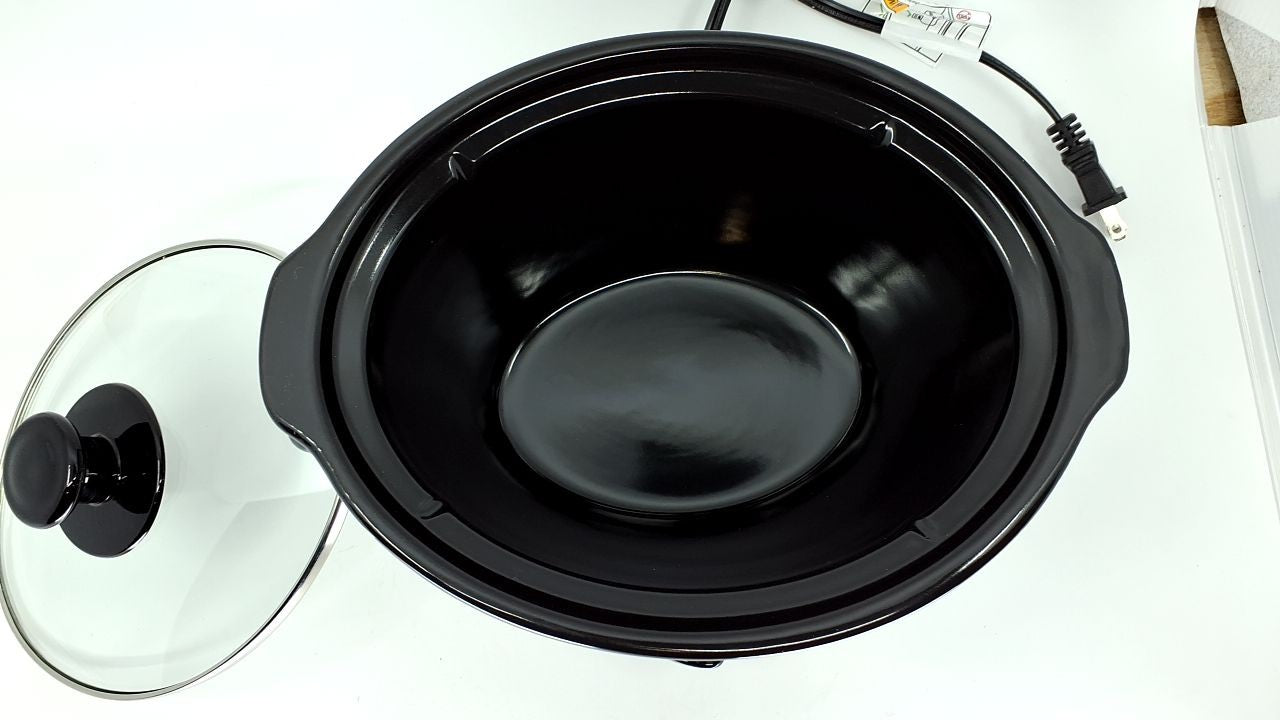 Elite Gourmet Slow Cooker, 2 Quart, Adjustable Temp, Stainless Steel Finish