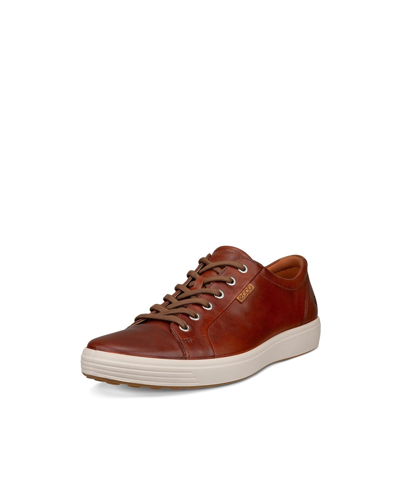 ECCO Men's Soft 7 Sneaker, Cognac, 8-8.5