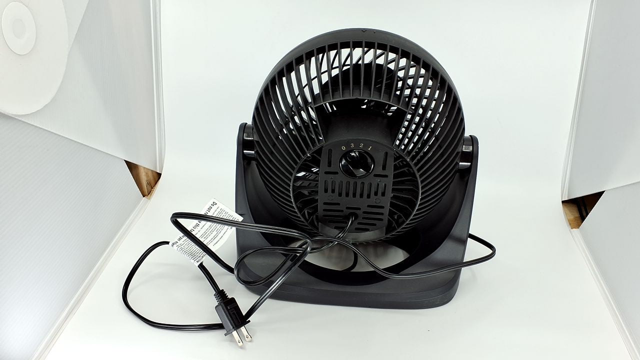 Amazon Basics 3 Speed Air Circulator Desk Fan, Black, 11.1x6.3x10.9 in