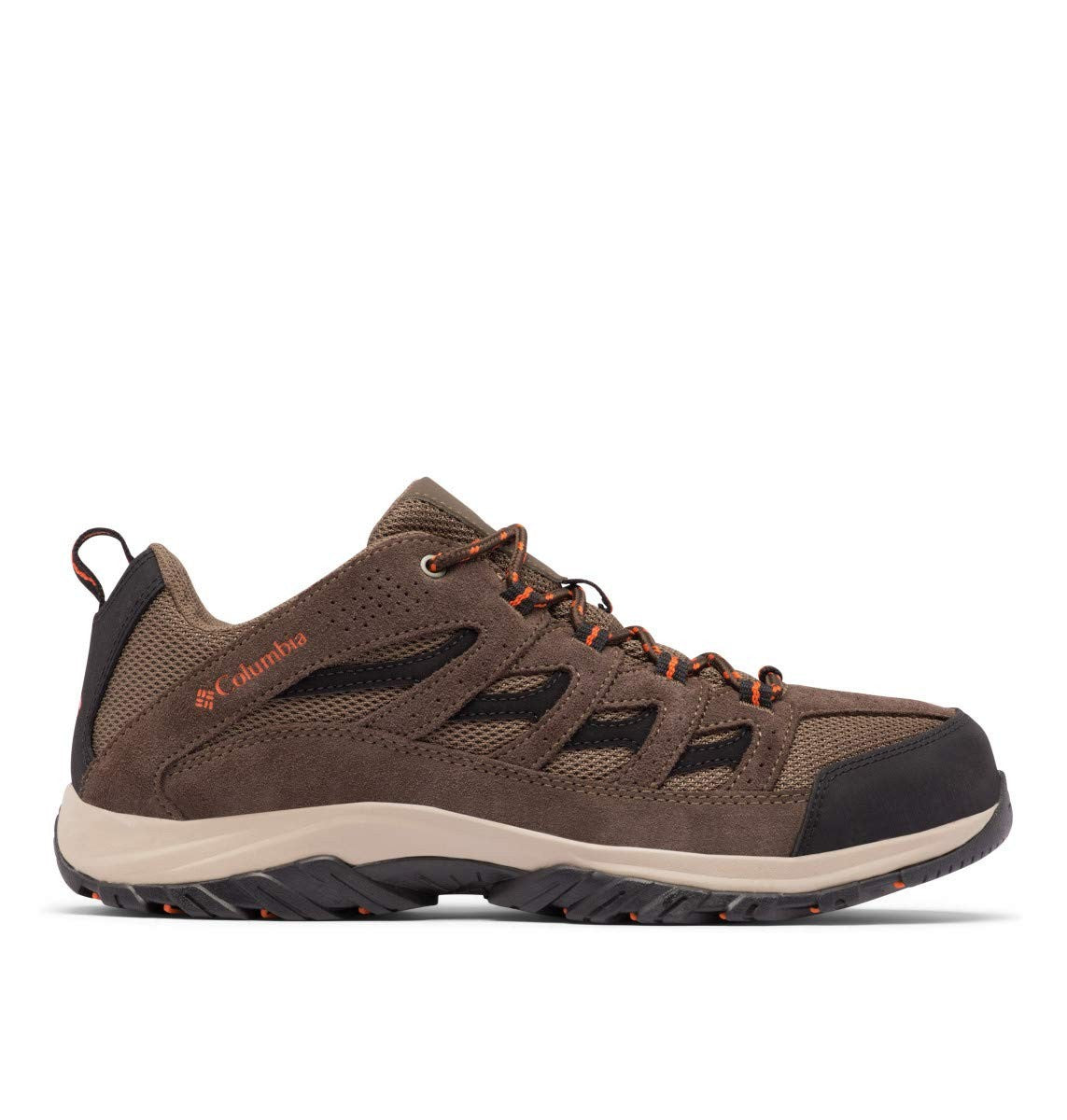 Columbia Mens Crestwood, Camo Brown/Heatwave, 12 Wide