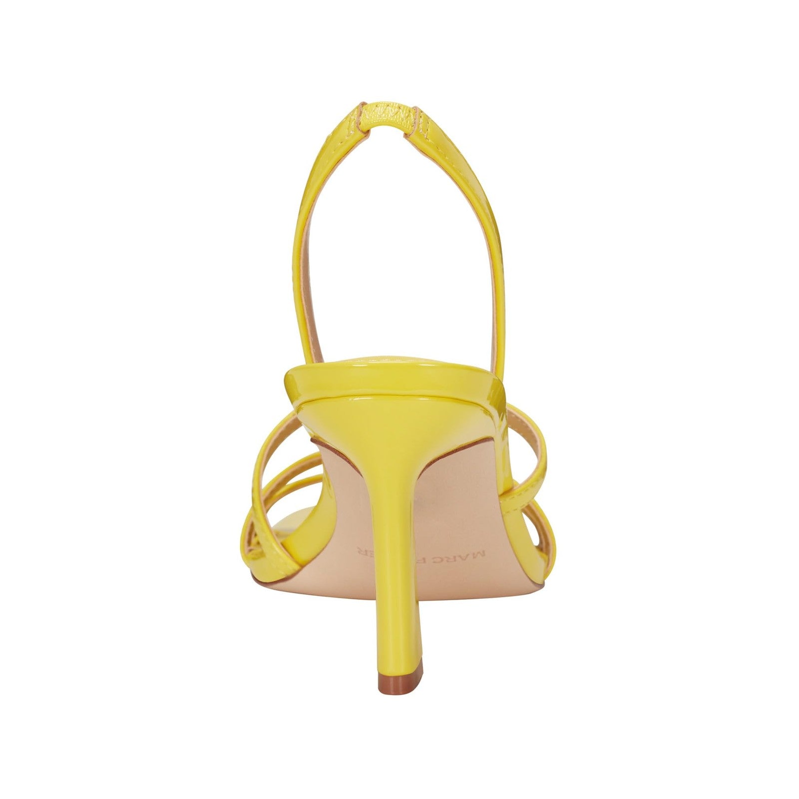Nalina Heeled Sandal 8.5 Yellow Patent by Marc Fisher