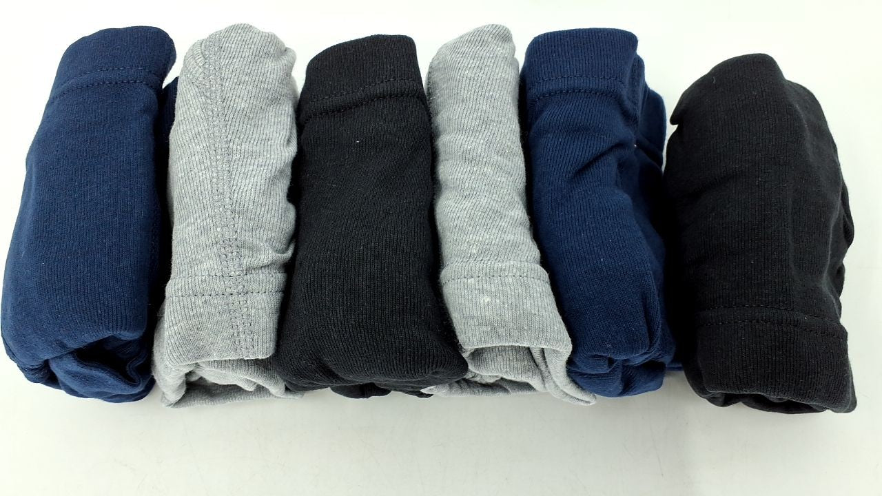 Large Hanes Tagless Boxer Briefs, ComfortSoft Waistband, 6 Pack Assorted