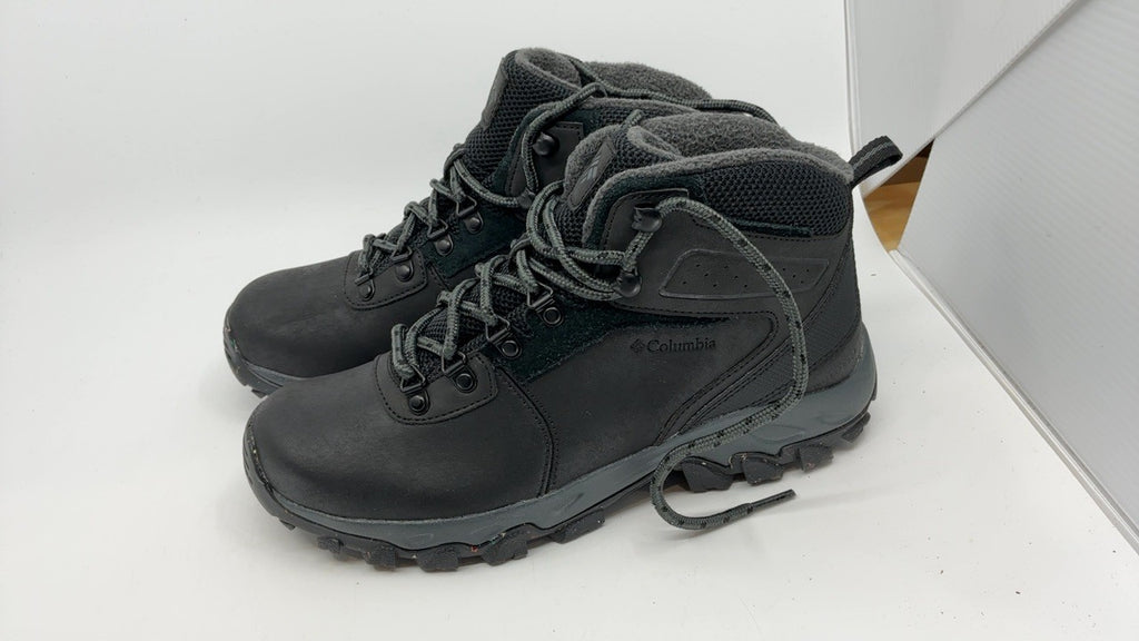Columbia Mens Newton Ridge Plus II Waterproof Hiking Boot, 7.5 Black/Grill