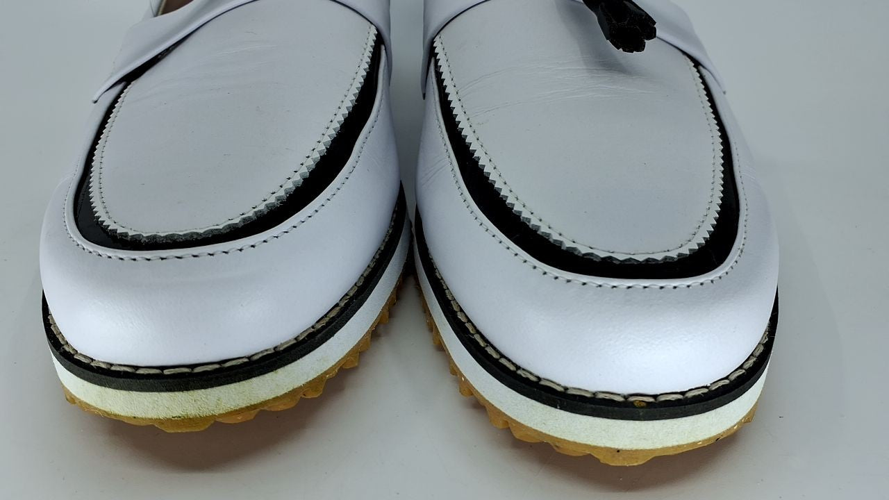 FootJoy Women's FJ Sandy Previous Season Style Golf Shoe, White/Black, 10