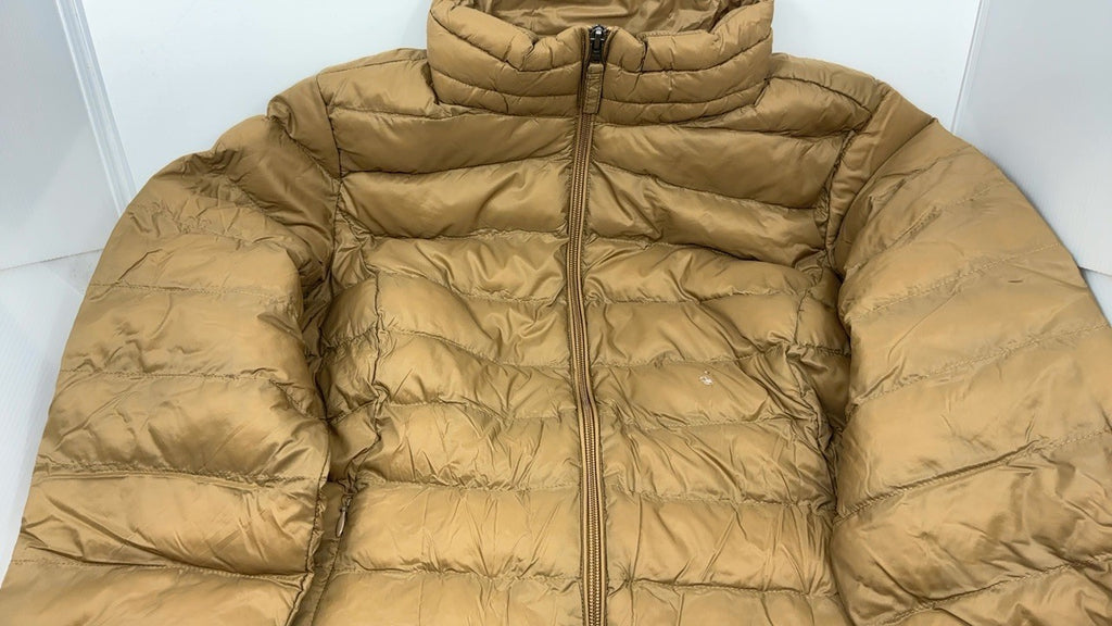 Women's Long-Sleeve Packable Puffer Jacket, Large, Mushroom Brown, Lightweight