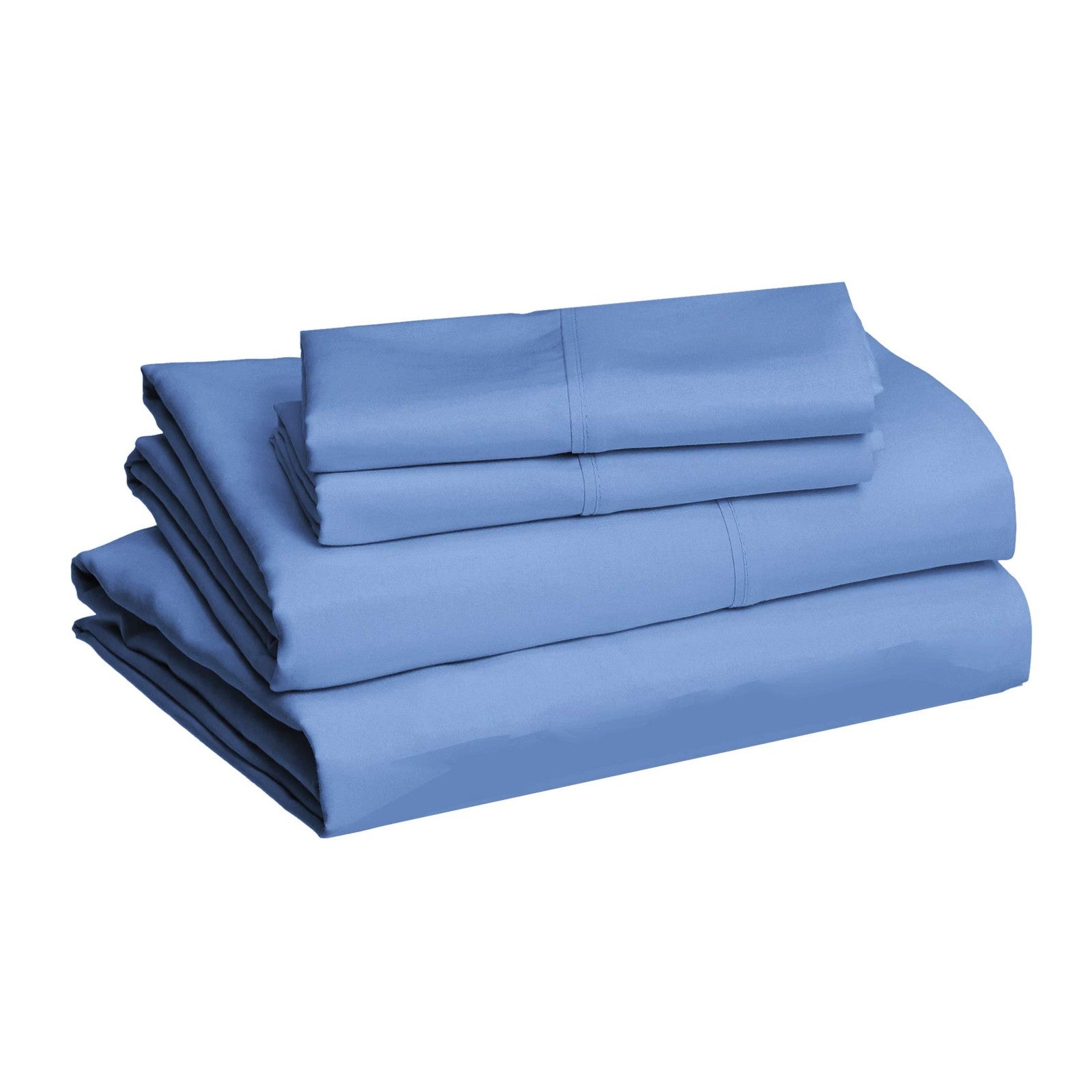 Super Soft Microfiber Sheet Set, Queen, 4-Piece, Dutch Blue, Easy Care