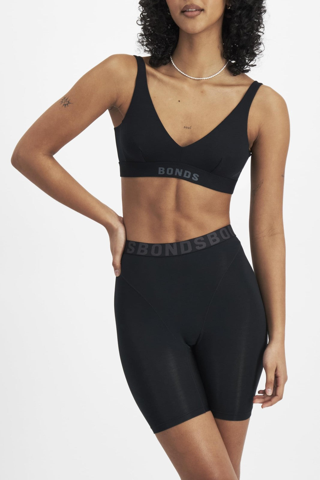 Women's Black Chafe Off Bralette, Large, Lightweight Moisture-Wicking Bra