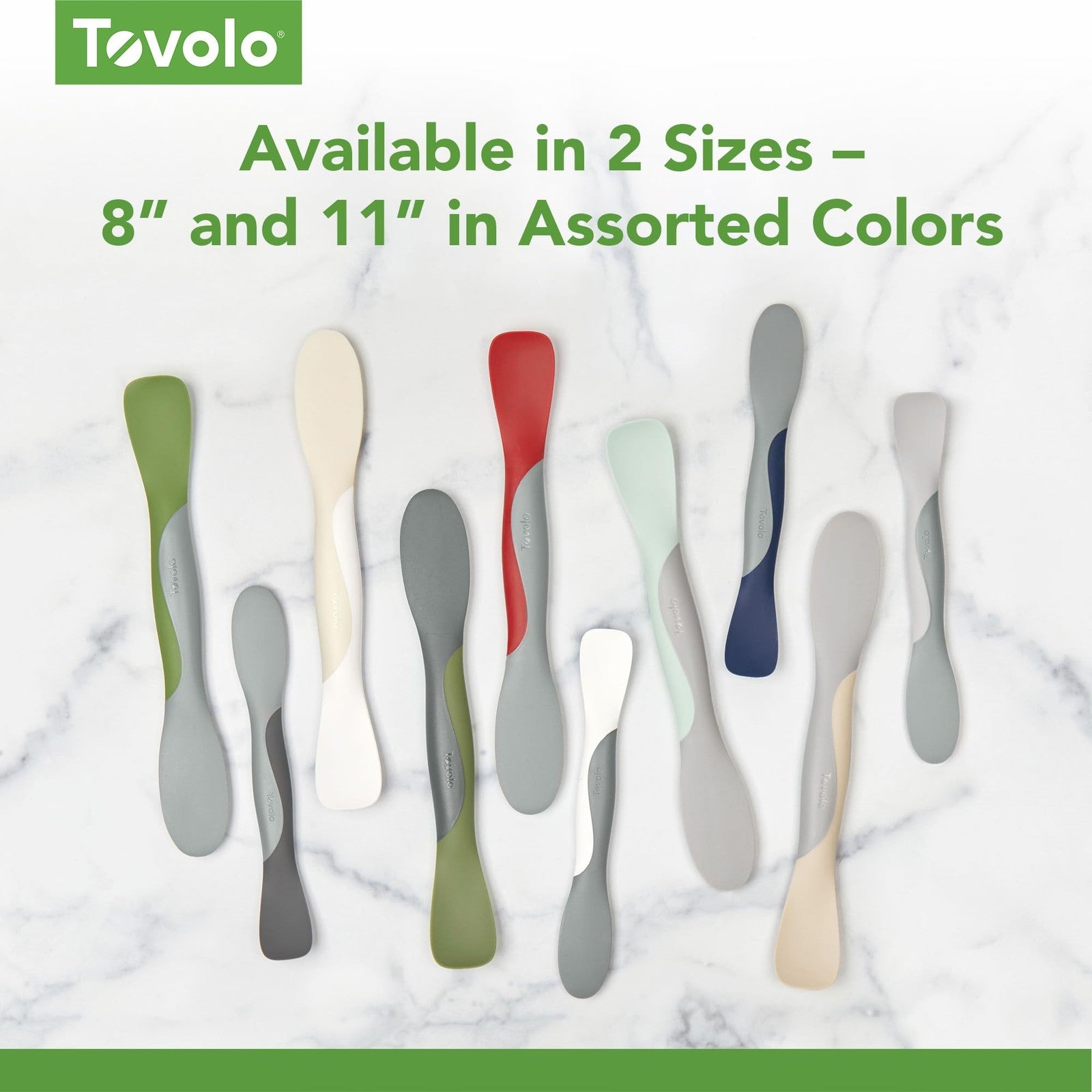 Tovolo Scoop & Spread Tool, Dual-Ended Silicone & Nylon, Dishwasher Safe