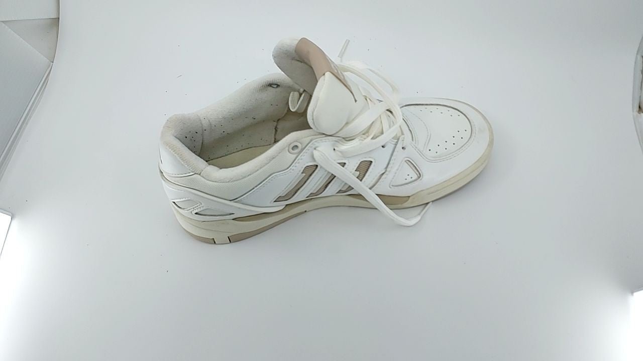 adidas Midcity Low Top Basketball Sneakers, White/Beige, Size 8.5