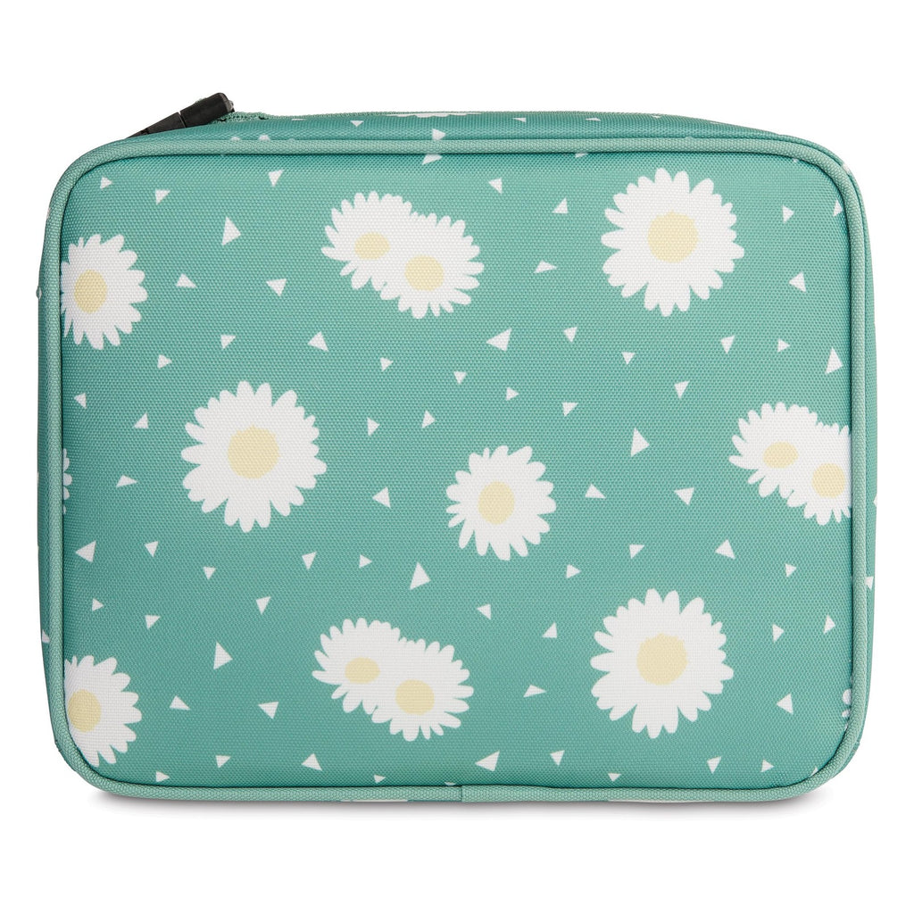 PackIt Freezable Lunch Box w/ Zip Closure & Buckle Handle, Daisy Sage