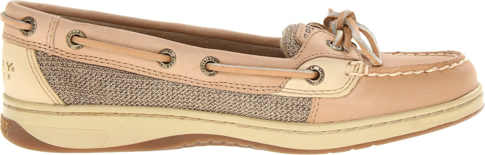 Sperry Womens Angelfish Boat Shoe, Linen/Oat, 9