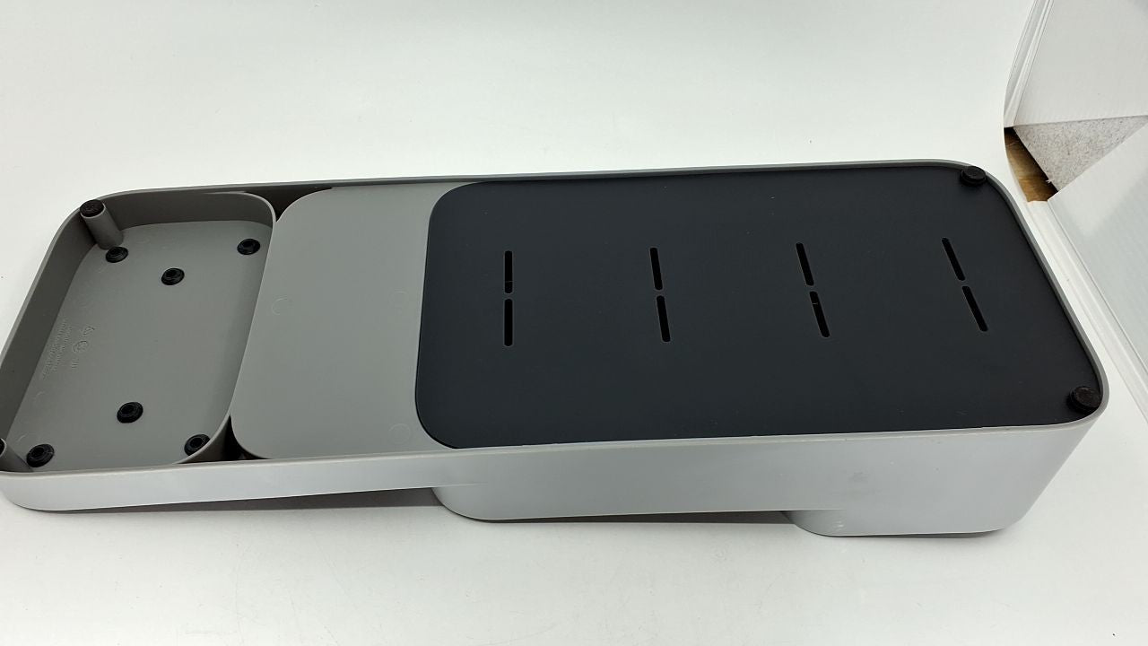 2-Tier Knife Organizer, Holds 9 Knives, Gray, Kitchen Storage