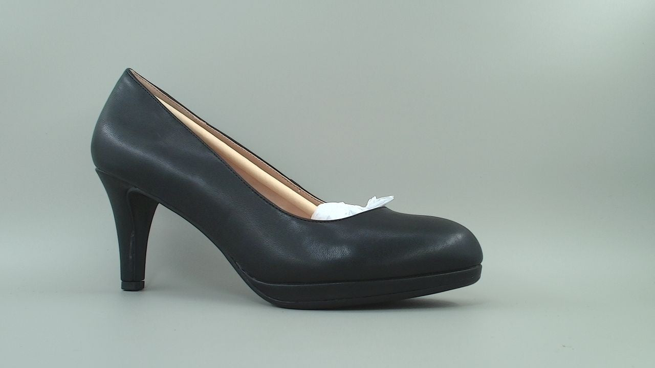 Naturalizer Womens Michelle Pump Black Leather 10 W