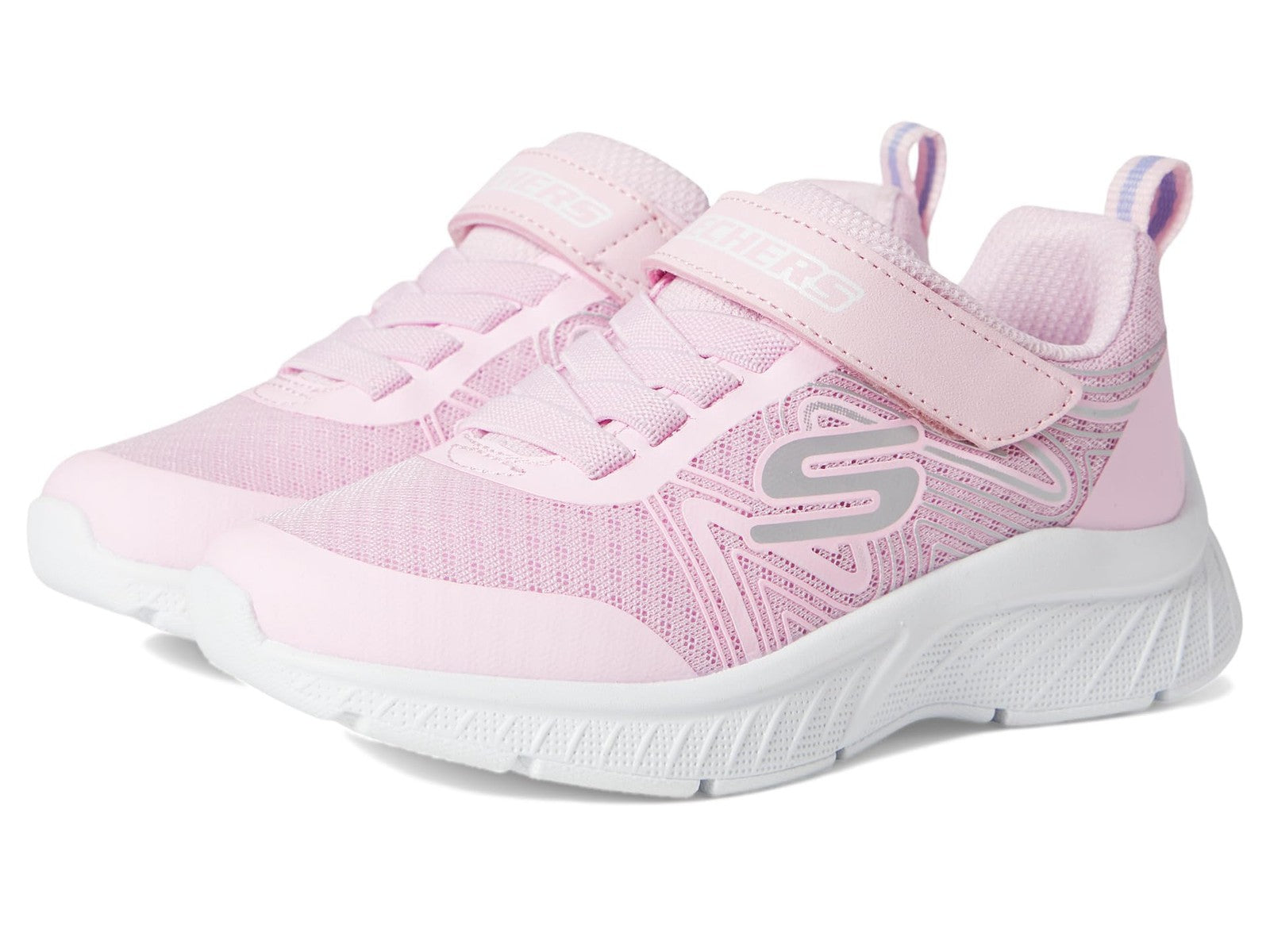 Skechers Toddler Sneakers, Microspec Plus Swirl Sweet, Light Pink, Size 8